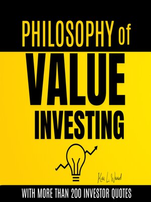 cover image of PHILOSOPHY OF VALUE INVESTING